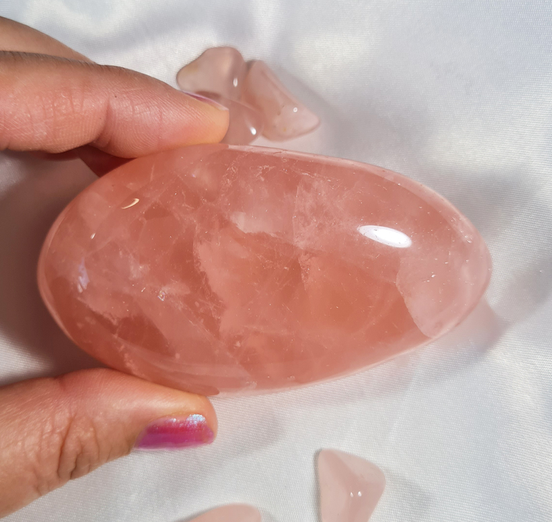 Rozenkwarts 8,5 cm A+ Jumbosteen Zuid - Afrika no.8