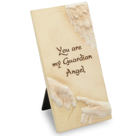 Decoratie tegel - You are my Guardian Angel - Arts in Stone - 15,5 cm