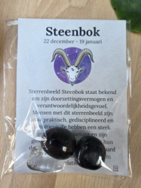 Steenbok Sterrenbeeld Trommelstenen Cadeau set