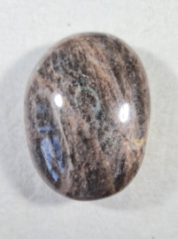 Zwarte Maansteen Palmsteen Edelsteen no.05 - 6 cm