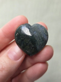 Mosagaat Edelsteen Hart 3 cm