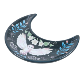 Schaal Uil Halve Maan Forest 12 cm
