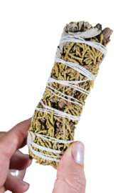 Witte Salie en Jeneverbes Smudgestick  11cm