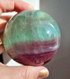 Fluoriet Regenboog Edelsteen Bol no.11