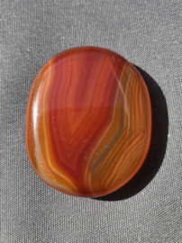 Carneool Platte Steen Edelsteen