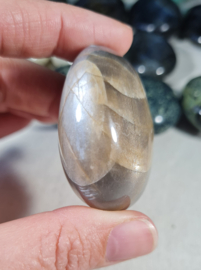 Zwarte Maansteen Palmsteen Edelsteen no.04 - 5 cm