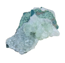 Apofylliet Groen - India - 6 cm - Edelsteen Cluster