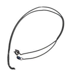 Ketting zilver - gedonkerd - 45 cm Gourmet