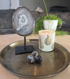 Agaat Edelsteen Geode op standaard Eindstuk