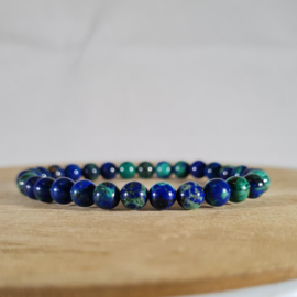 Edelsteen Armband Azuriet Malachiet 6 mm