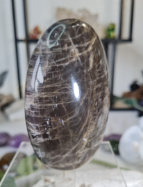 Zwarte Maansteen Edelsteen Sculptuur 9 cm no.2