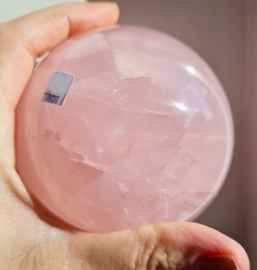 Rozenkwarts - Edelsteen bol - no.1 - 8,5 cm