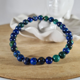 Edelsteen Armband Azuriet Malachiet 6 mm