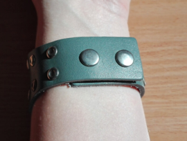 Armband Leder Beauty grijs