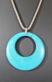 Ketting Turkoois Cirkel