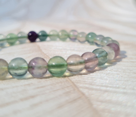 Edelsteen Armband Fluoriet - 6 mm