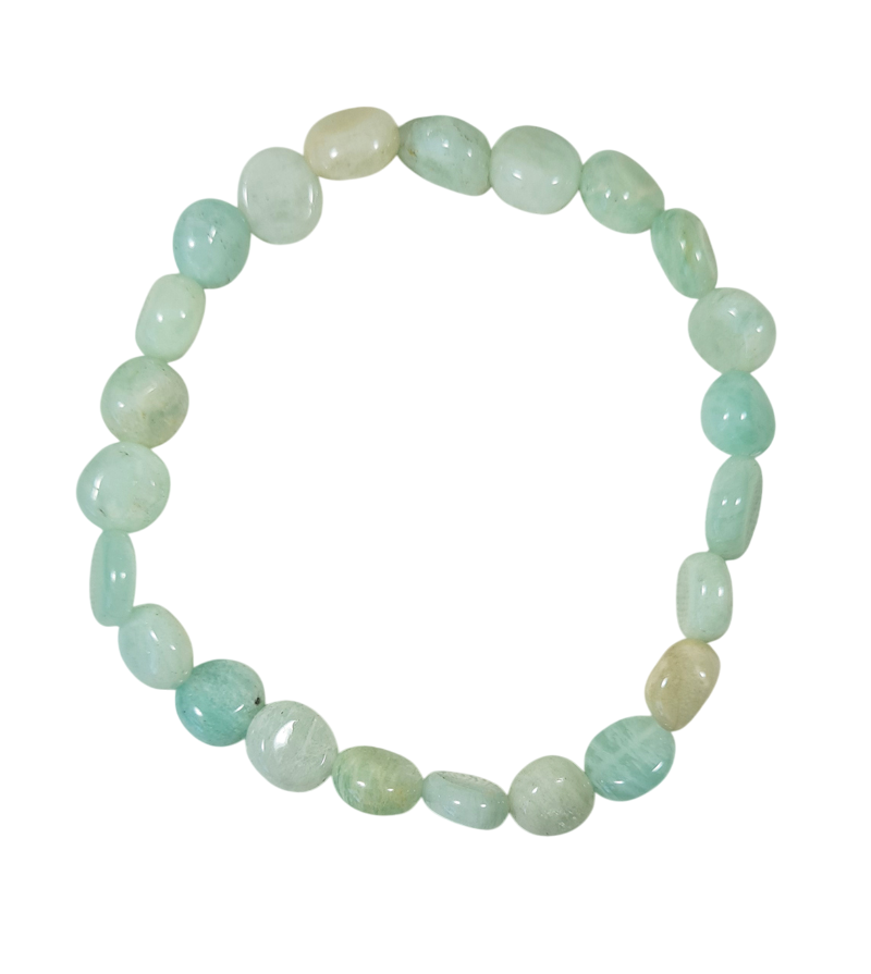 Edelsteen Armband Amazoniet Trommelsteen 6-8 mm