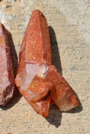 Rode Bergkristal punt - Hematoiet -  Marokko - no.4