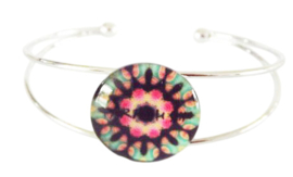 Armband Cabochon Mandala Metaal