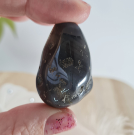 Agaat Geodine - trommelsteen - no.4 - 4 cm