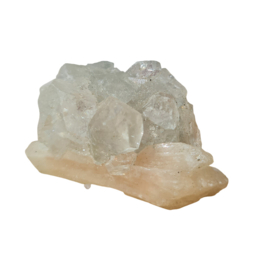 Apofylliet met Stilbiet en Chalcedoon Edelsteen Cluster - 3 cm - No.2S