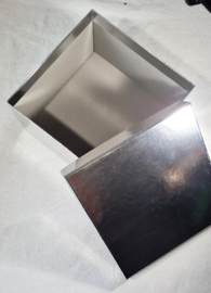 Cadeaudoos Zilver Vierkant 14,5 cm