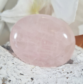 Rozenkwarts Platte Steen no.3 - 4 cm Edelsteen