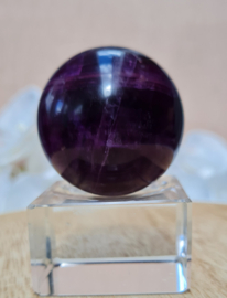 Fluoriet Paars Edelsteen Bol - 4 cm