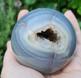 Agate Druzy Crystal Sphere Blue - 6,9 cm