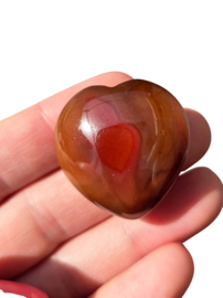 Carneool Hart 3 cm