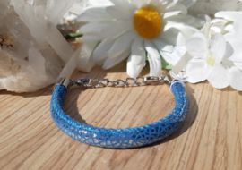 Armband - Ibiza - blauw - glitter