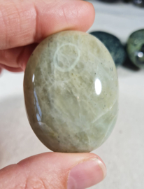 Groene Maansteen Edelsteen Palmsteen - no.11 - 4,5 cm
