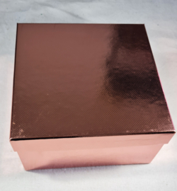 Cadeaudoos Oud Roze Vierkant 14,5 cm