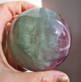 Fluoriet Regenboog Edelsteen Bol no.11