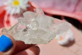 Bergkristal Cluster - Brazilië Edelsteen Cluster - Extra - no.10 - 6,5 cm