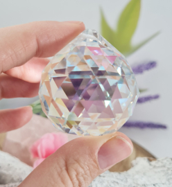 Raamhanger - Regenboog kristal bol - 5 cm - parelmoer - AAA kwaliteit