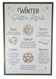 Hangend Bord Winter Solstice Rituals - 30 cm - MDF