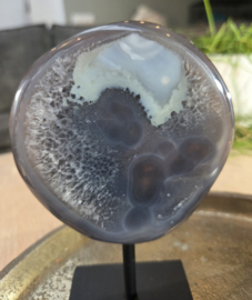 Agaat Edelsteen Geode op standaard Eindstuk