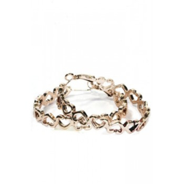 Oorbellen - ring - harten - 5 cm