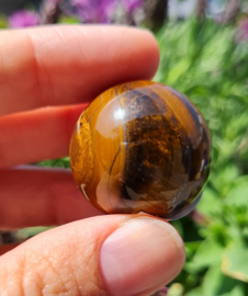 Tijgeroog Edelsteen Bol - no.3 - 3 cm