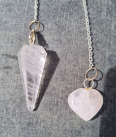 Pendel - Bergkristal - chakraketting