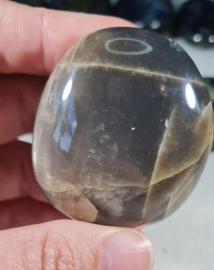 Zwarte Maansteen Palmsteen Edelsteen no.04 - 5 cm