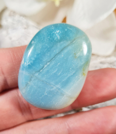 Amazoniet Platte Steen 3,5 cm no.7 Blauw