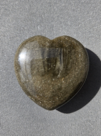 Goud Obsidiaan Hart 4 cm