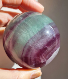Fluoriet Regenboog Edelsteen Bol no.12