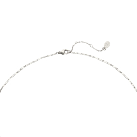 Ketting Ticket to anywhere - Quotes to live by - zilver met goudkleur