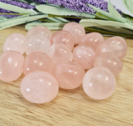 Rozenkwarts - Ronde Trommelsteen - Ster