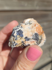 Bariet met Cerussiet Edelsteen Cluster - 5cm - Marokko