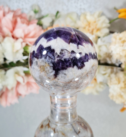 Chevron Amethist Edelsteen Bol no.5 - 7 cm