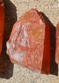Rode Bergkristal punt - Hematoiet -  Marokko - no.6 - 3 cm